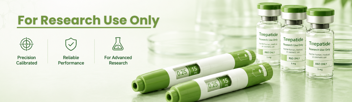 Research peptide vials in the Aussie Pep Hub lab